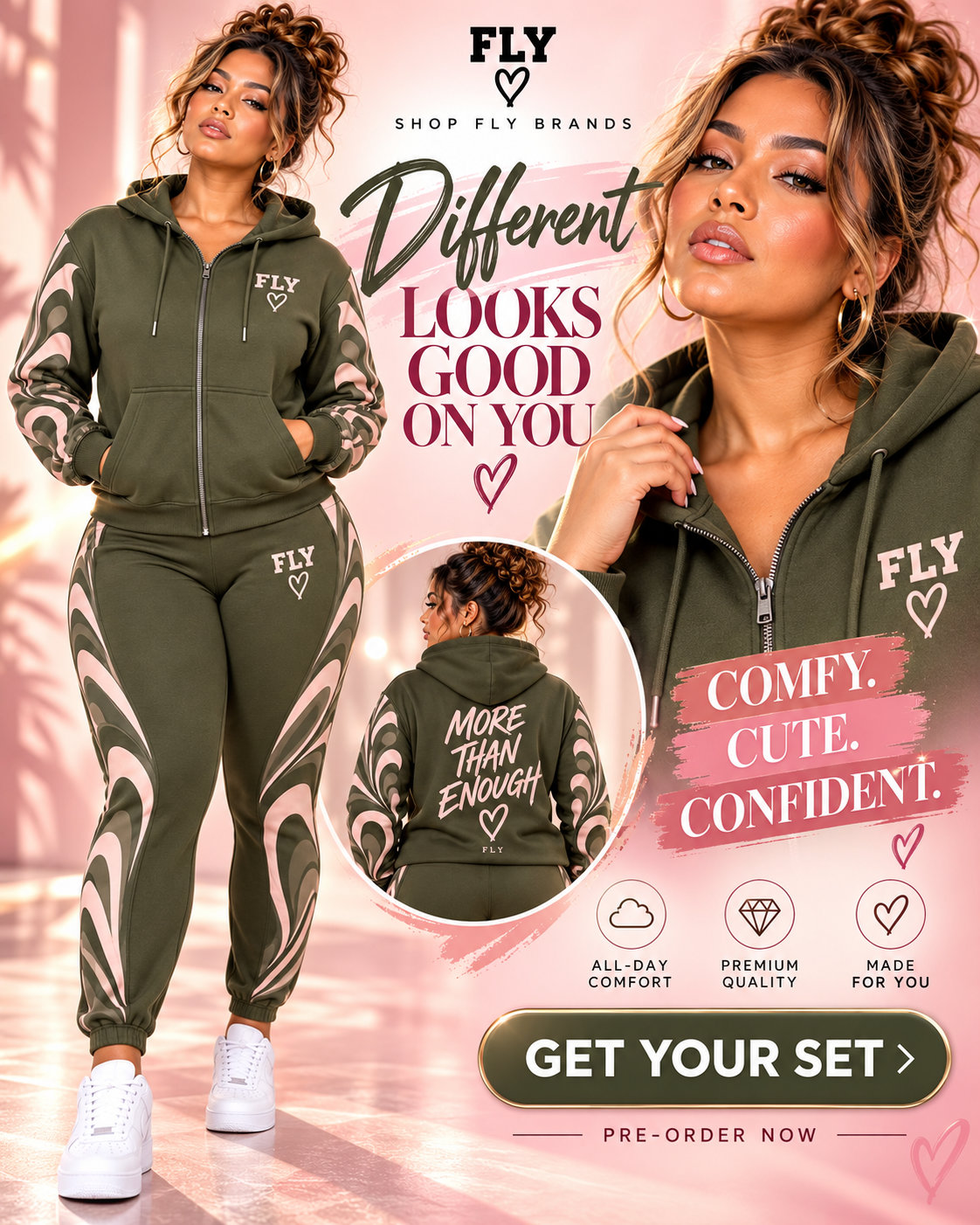 Move Different Signature Set – Olive / Sand / Moss